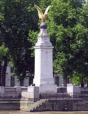 The Royal Air Force Memorial on the Victoria Embankment, London, commemorating RAF personnel killed in the two world wars