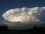 A supercell in the process of forming a thunderstorm.