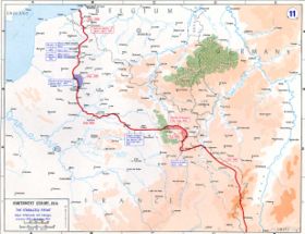 Map of the Western Front, 1915–16.