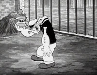 Popeye in Fleischer's Little Swee' Pea (1936).