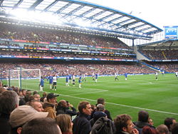 Chelsea fans at a match with Tottenham Hotspur, on 11 March 2006.