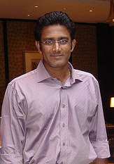 Anil Kumble, Harbhajan's Test captain and long-time bowling partner.