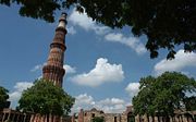 Qutub Minar in Delhi, commenced by Qutb-ud-din Aybak of Slave dynasty.