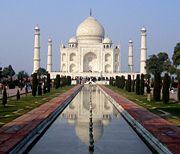 Taj Mahal, built by the Mughals