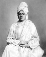 Swami Vivekananda, shown here practicing meditation, was a Hindu guru (teacher) recognized for his inspiring lectures on topics such as yoga.
