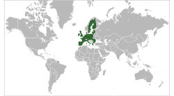Location of the European Union