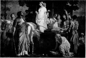 Odysseus and Nausicaä by Charles Gleyre.