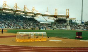 Don Valley Stadium during the World Student Games in 1991