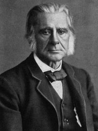 Thomas Huxley is sometimes misattributed with proposing a variant of the theory in his debates with Samuel Wilberforce.