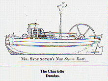 January 5: steamboat Charlotte Dundas.