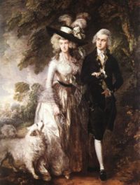 Mr and Mrs William Hallett (1785) exemplifies Gainsborough's mature style.