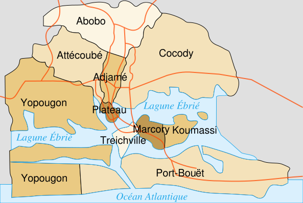 Image:Abidjan Communes.svg