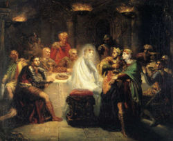 Macbeth seeing the Ghost of Banquo by Théodore Chassériau.