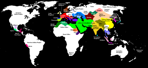 Abbasid Caliphate (Abbasid Khalifat) and contemporary states and empires in 820.