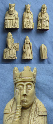 The Lewis chessmen an iconic image of Scandinavian Scotland in Harald Maddadsson's time.