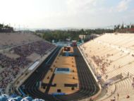 A picture of the restored Panathenaic Stadium, the site of the 1896 Summer Olympics