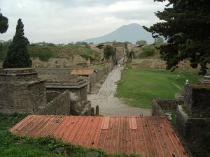 Vesuvius, as it appears from Pompeii.