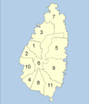 Quarters of Saint Lucia