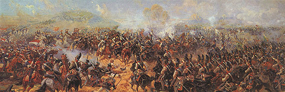 Raevsky Battery in the Battle of Borodino.
