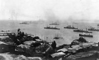German ships leaving Valparaíso on 3 November 1914 after the Battle of Coronel