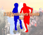 II Half Marathon Puerto Valparaíso 2007 official logo.