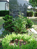 Gravesite of Sir Karl Popper in Lainzer Friedhof, Vienna, Austria.