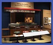 Woolworth's lunch counter from Greensboro, NC (in Smithsonian Institution)