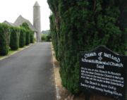 Saul church, a modern replica of an early church with a round tower, is built on the reputed spot of St Patrick's first church in Ireland.