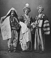 Kurdish costumes, 1873.