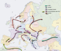 The migration of the Roma through the Middle East and Northern Africa to Europe