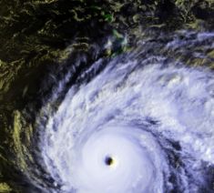 Hurricane John near peak intensity.