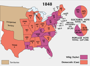 November 7: The first US presidential election held in every state on the same day sees Whig Zachary Taylor of Virginia defeat Democrat Lewis Cass of Michigan.