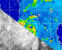 TRMM image of Vamei near landfall