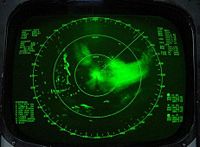 Radar image of Vamei from USS Carl Vinson (CVN-70)