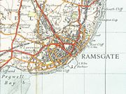 A map of Ramsgate from 1945