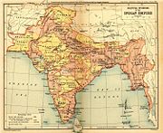 British India and the princely states in 1909