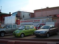 Chinese cars at a dealer's lot in Nizhny Novgorod, the traditional capital of the Russian automotive industry.