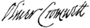 Oliver Cromwell's signature