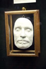 Oliver Cromwell's death mask at Warwick Castle.