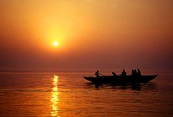 Varanasi is closely associated with the Ganges and has many temples along its banks