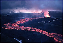 Eruption at Krafla, 1984