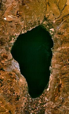 Sea of Galilee - satellite view