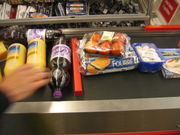 In supermarkets, industrialized countries, such as this one in Netherlands, sellers periodically change prices for classes of goods in response to market conditions, rather than negotiating the price of each good with each buyer.