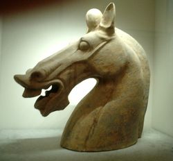 A horse of the Later Han Dynasty (1st-2nd century AD/CE)