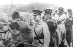 British officers watching the battle at Sihang Warehouse