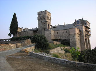 Stavronikita monastery, South-East view