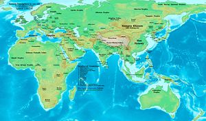 Eastern Hemisphere at the beginning of the 1st century AD.