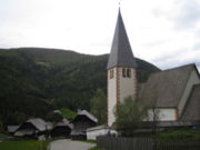 Saint Oswald's church, Bad Kleinkirchheim, Carinthia, one of many churches and place names which commemorate Oswald