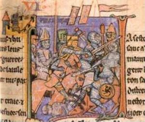 Adhemar de Monetel carries the Holy Lance