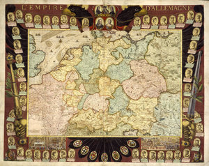 The German Empire in 1705, map "L’Empire d’Allemagne" from Nicolas de Fer